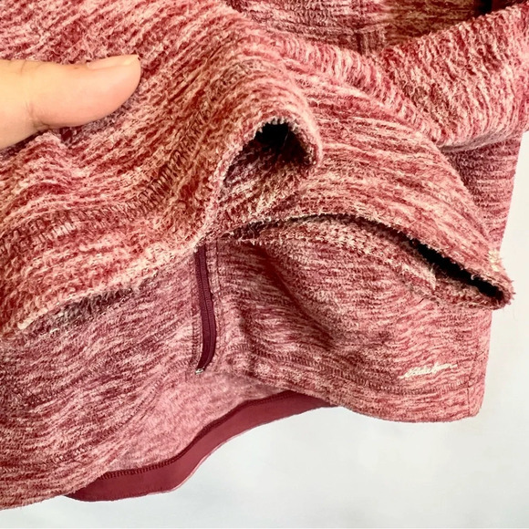 Eddie Bauer Dark Berry Burgundy RUN AROUND Quest Fleece Jacket Women Size Small - Picture 8 of 15